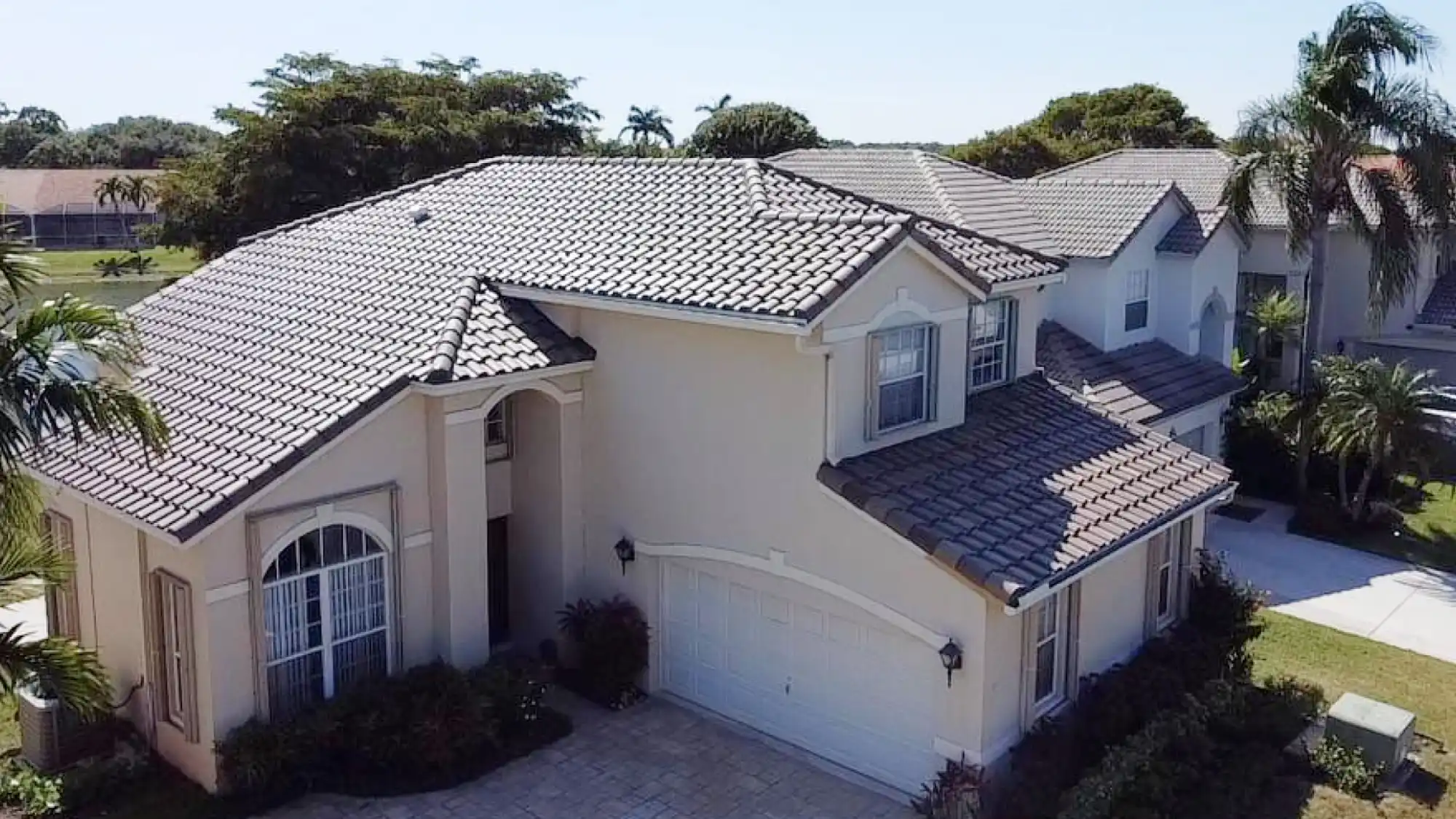 Custom tile roof replacement in Lake Worth, FL, featuring Florida Building Code compliant underlayment by Weather Recovery Solutions.